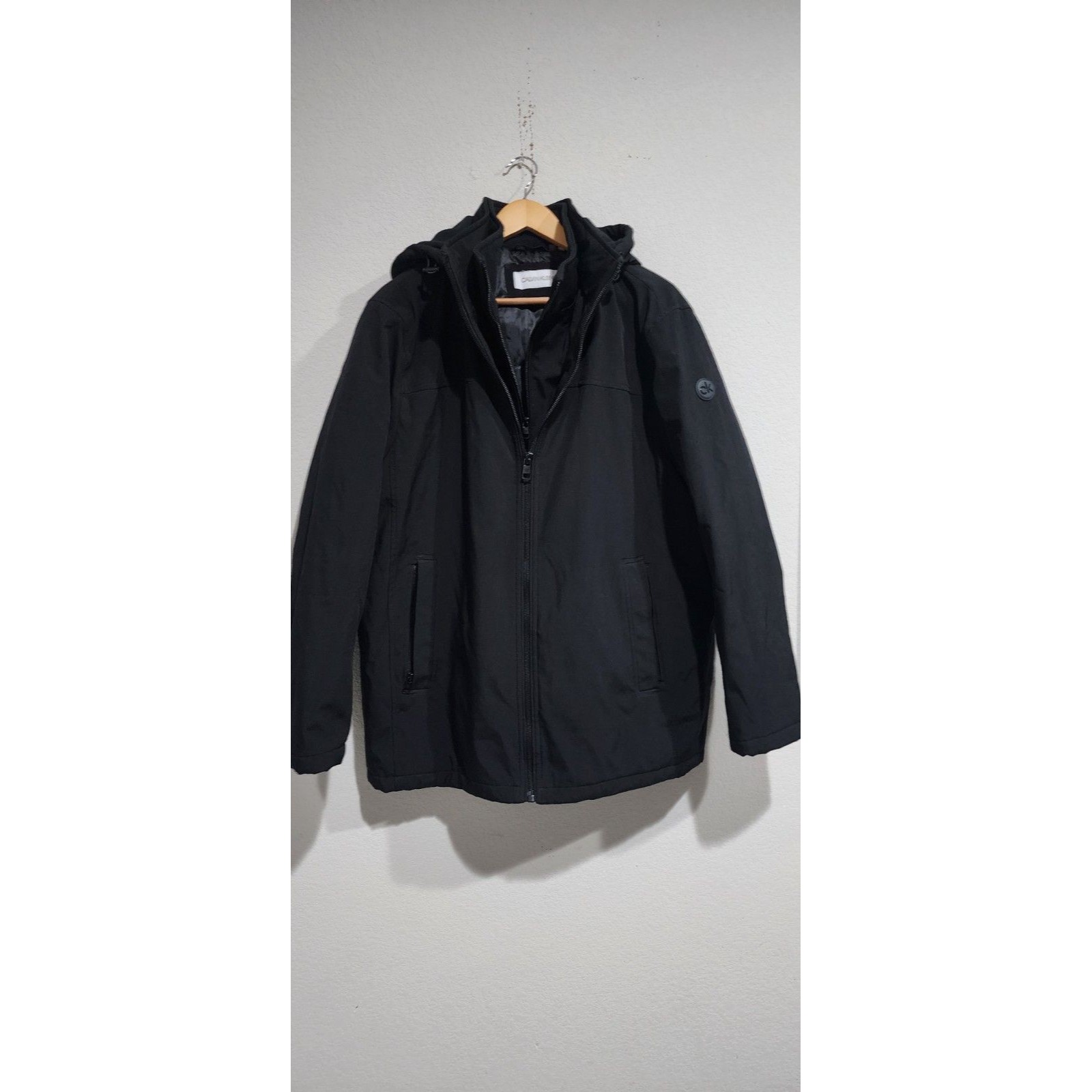 Calvin Klein Men’s Infinite Stretch Jacket / Polar Fleece Lined Bib Blk L $250